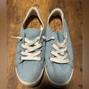 Light Blue Lace-Up Women's Sneakers by Reunited